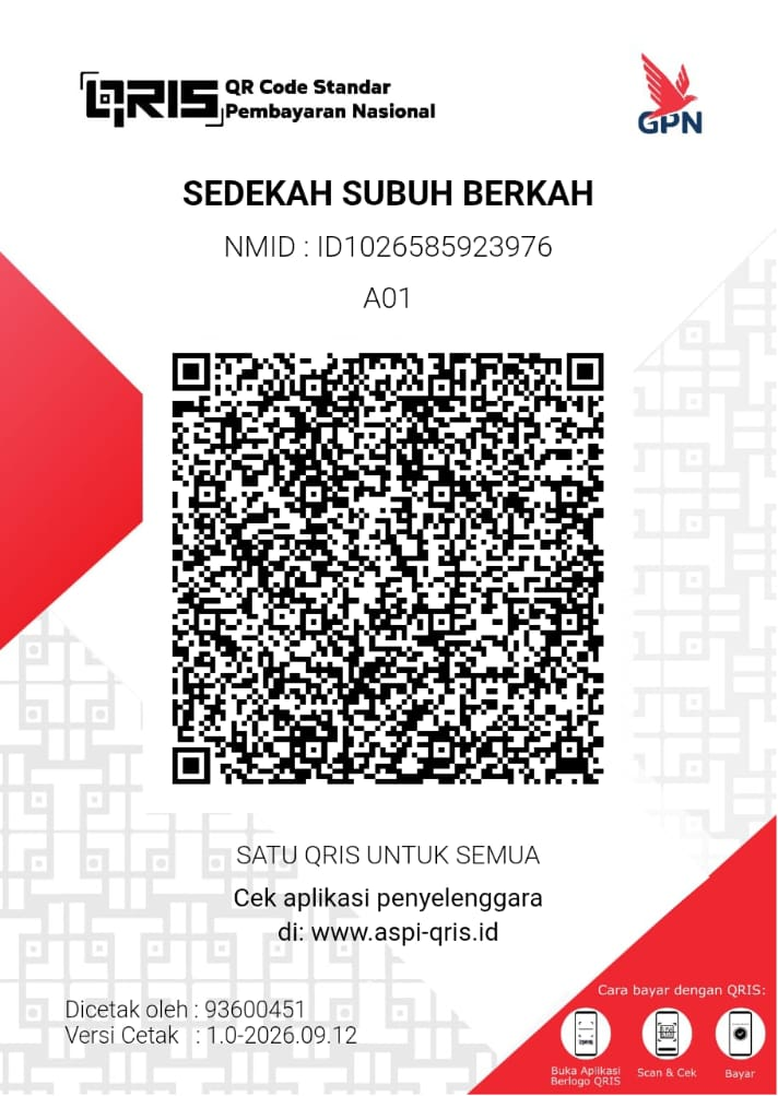 QRIS Sedekah Subuh Berkah BSI